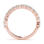 18K Rose Gold 1 ct tw Diamond Wedding Ring