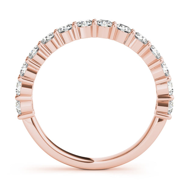 18K Rose Gold 1 ct tw Diamond Wedding Ring