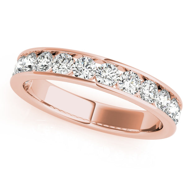 14K Rose Gold 1 ct tw Diamond Wedding Ring