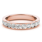 18K Rose Gold 1 ct tw Diamond Wedding Ring
