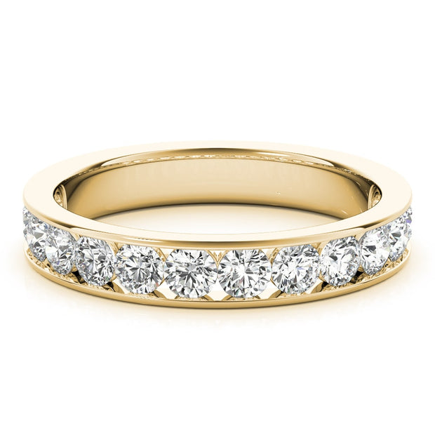 18K Yellow Gold 1 ct tw Diamond Wedding Ring