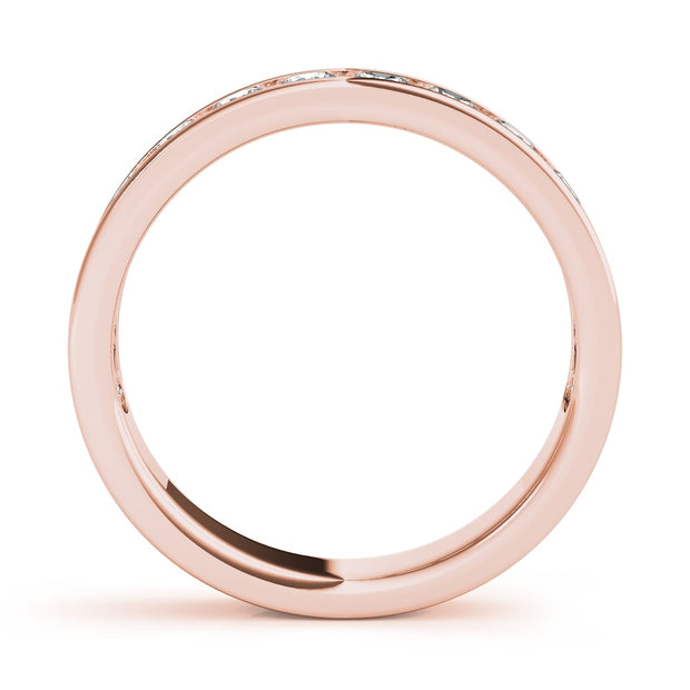 14K Rose Gold 1 ct tw Diamond Wedding Ring