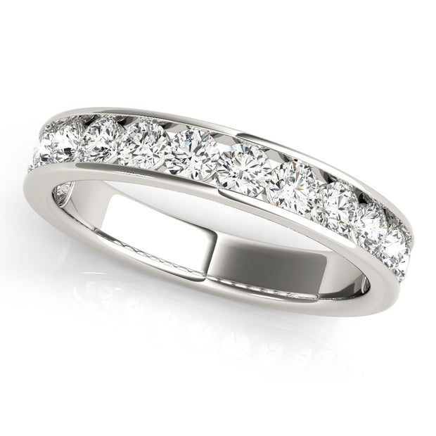 18K White Gold 1 ct tw Diamond Wedding Ring