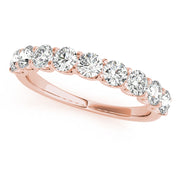 18K Rose Gold 1 CT Diamond Wedding Ring