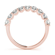 14K Rose Gold 1 ct tw Diamond Wedding Ring