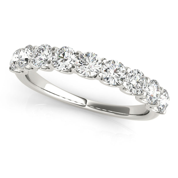 9-Diamond Round Wedding Ring