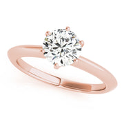 18K Rose Gold 1 ct tw Solitaire Diamond Engagement Ring