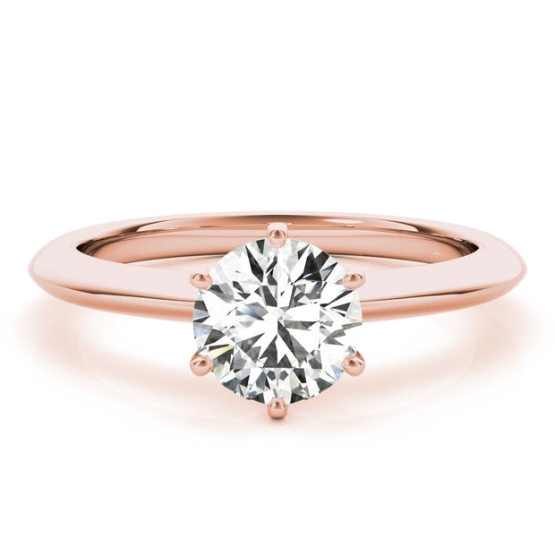 14K Rose Gold 1 ct tw Solitaire Diamond Engagement Ring