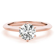14K Rose Gold 1 ct tw Solitaire Diamond Engagement Ring