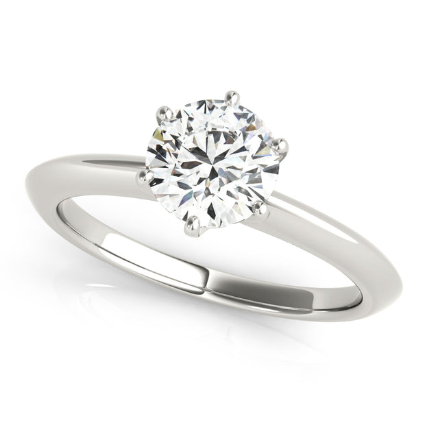 1.0 CT Round Diamond Solitaire Engagement Ring