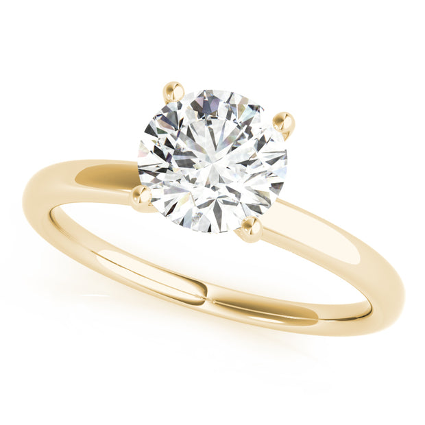 18K Yellow Gold 1 CT Diamond Engagement Ring