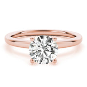18K Rose Gold 1 ct tw Solitaire Diamond Engagement Ring
