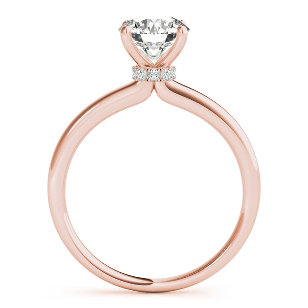 14K Rose Gold 1 ct tw Solitaire Diamond Engagement Ring