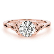 18K Rose Gold 1/2 ct tw Solitaire Diamond Engagement Ring