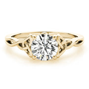 14K Yellow Gold 1/2 ct tw Solitaire Diamond Engagement Ring