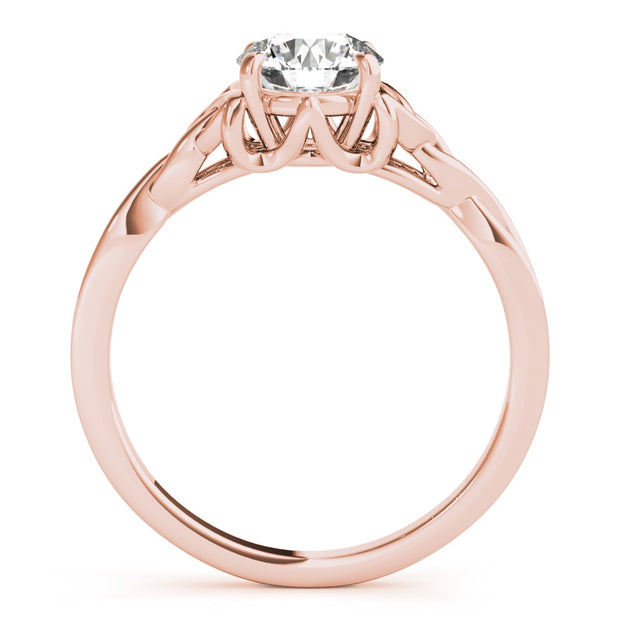 14K Rose Gold 1/2 ct tw Solitaire Diamond Engagement Ring