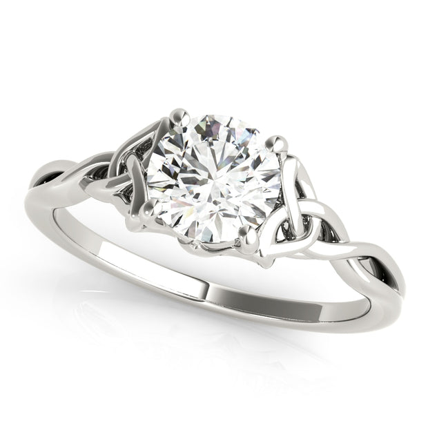 18K White Gold 1/2 ct tw Solitaire Diamond Engagement Ring