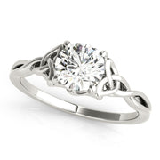 14K White Gold 1/2 ct tw Solitaire Diamond Engagement Ring