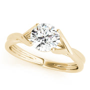 14K Yellow Gold 1ct Diamond Engagement Solitaire Ring