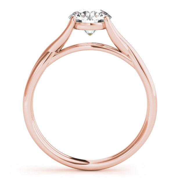 14K Rose Gold 1 ct tw Solitaire Diamond Engagement Ring