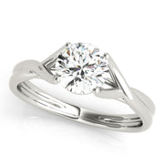 1.0 CT Round Diamond Solitaire Engagement Ring