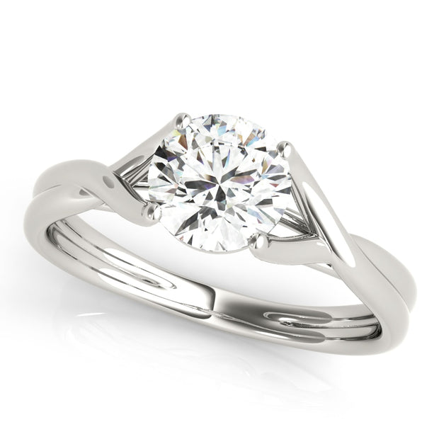 18K White Gold 1 ct tw Solitaire Diamond Engagement Ring