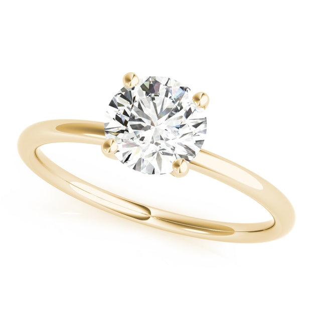 18K Yellow Gold 1 ct tw Solitaire Diamond Engagement Ring