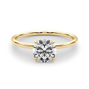 18K Yellow Gold 1 ct tw Solitaire Diamond Engagement Ring
