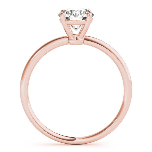 14K Rose Gold 1 ct tw Solitaire Diamond Engagement Ring