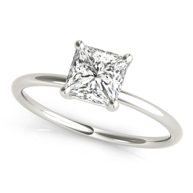 0.6CT Princess Diamond Solitaire Ring
