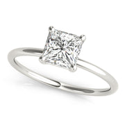 0.6CT Princess Diamond Solitaire Ring