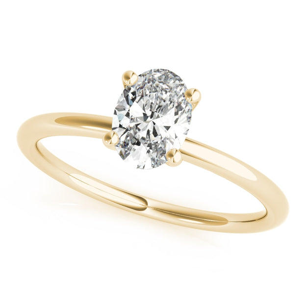 18K Yellow Gold 1/4 ct tw Solitaire Diamond Engagement Ring