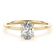 18K Yellow Gold 1/4 ct tw Solitaire Diamond Engagement Ring