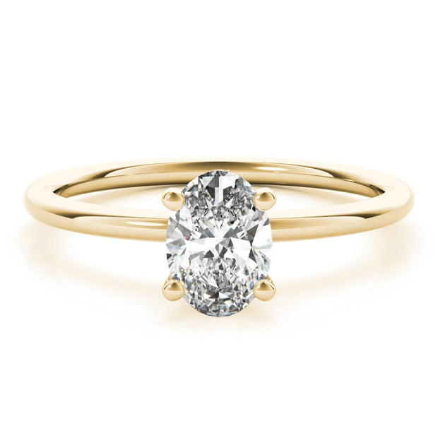 18K Yellow Gold 1/4 ct tw Solitaire Diamond Engagement Ring