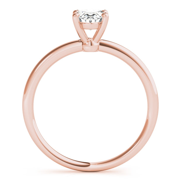 18K Rose Gold 1/4 ct tw Solitaire Diamond Engagement Ring