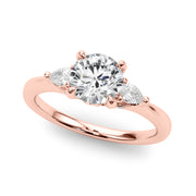14K Rose Gold Diamond Engagement Ring