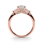 14K Rose Gold 7/8 ct tw New Style Diamond Engagement Ring