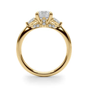 14K Yellow Gold 1.22 ctw Diamond Three-Stone Ring