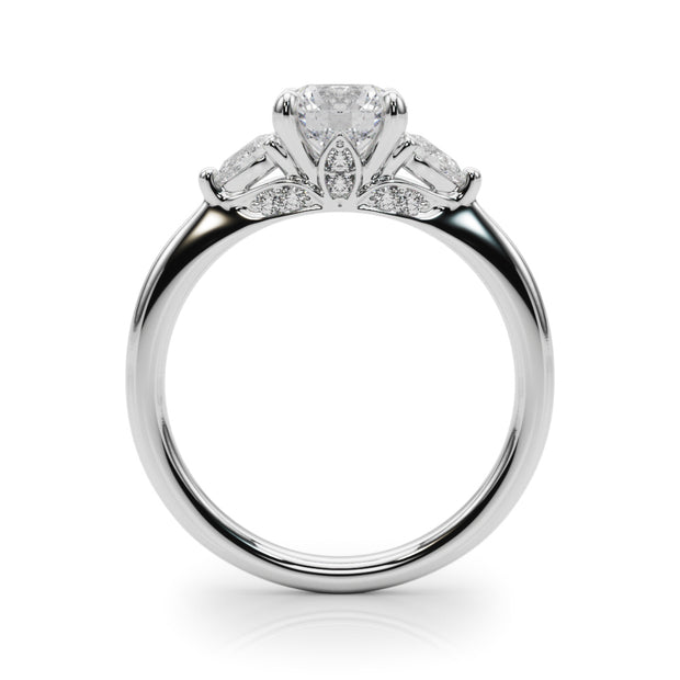 Three Stone Diamond Engagement Ring