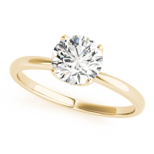 14K Yellow Gold 1 ct Diamond Engagement Solitaire Ring