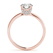 18K Rose Gold 1 1/4 ct tw Solitaire Diamond Engagement Ring