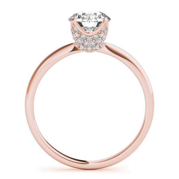 18K Rose Gold 1 1/4 ct tw Solitaire Diamond Engagement Ring