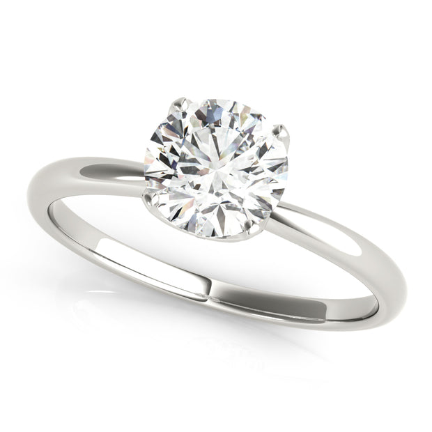 1 CT Round Diamond Solitaire Engagement Ring