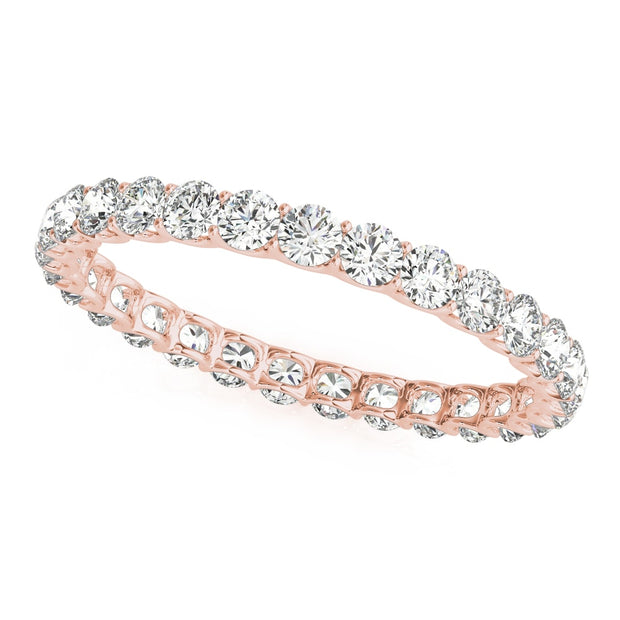14K Rose Gold 3/4 ct tw Diamond Wedding Ring