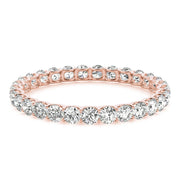 18K Rose Gold 3/4 ct tw Diamond Wedding Ring