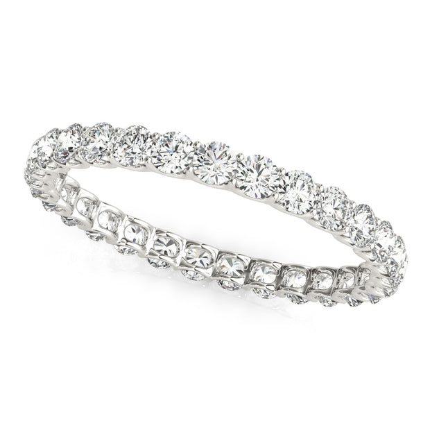 14K White Gold 3/4 ct tw Diamond Wedding Ring