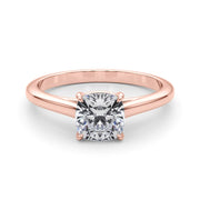 18K Rose Gold 3/4 ct tw Solitaire Diamond Engagement Ring