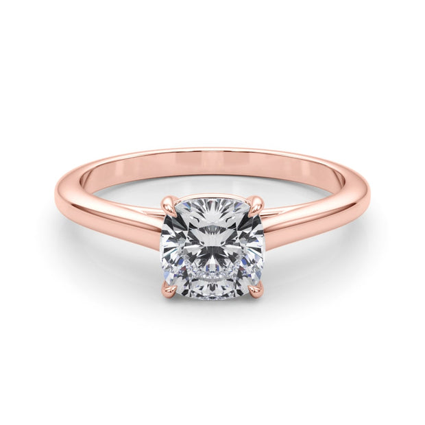 18K Rose Gold 3/4 ct tw Solitaire Diamond Engagement Ring