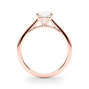 18K Rose Gold 3/4 ct tw Solitaire Diamond Engagement Ring
