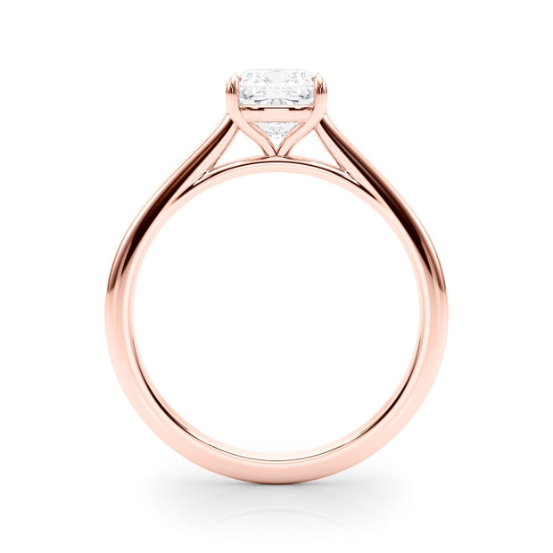 18K Rose Gold 3/4 ct tw Solitaire Diamond Engagement Ring